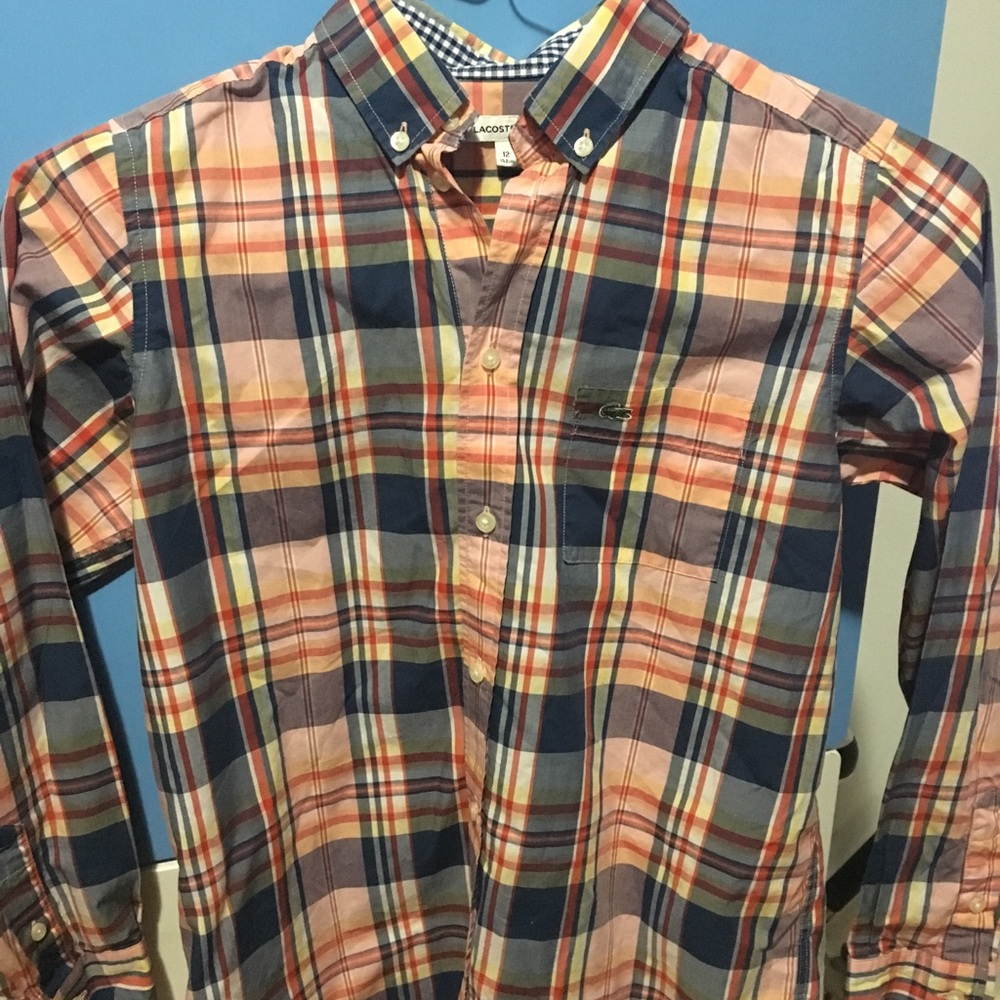 Lacoste button down shirt for boys